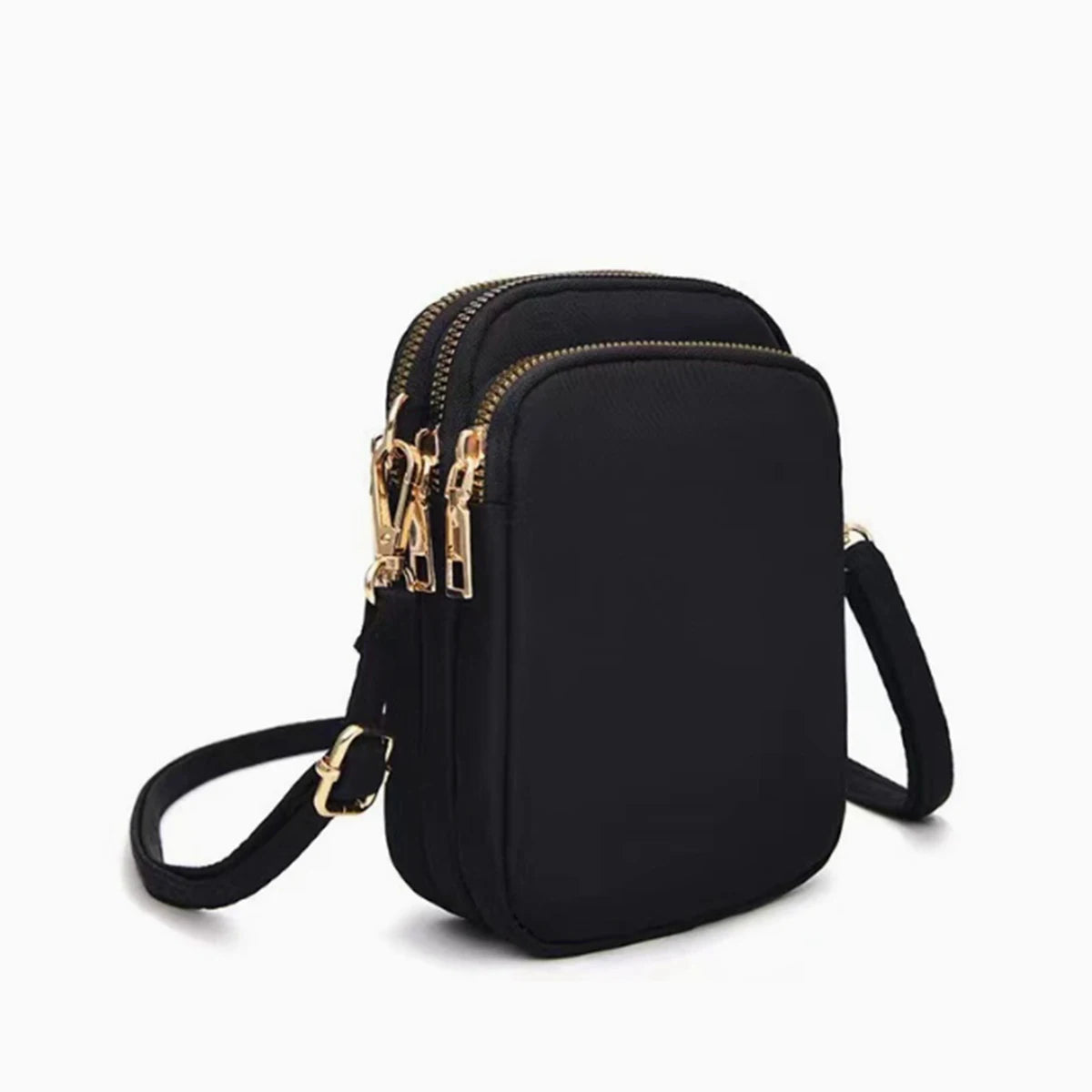 Light Luxury Mobile Phone Bag, Vertical Wallet, Lightweight, Large Capacity, 3-Layer Storage, Crossbody Single-Shoulder Bag