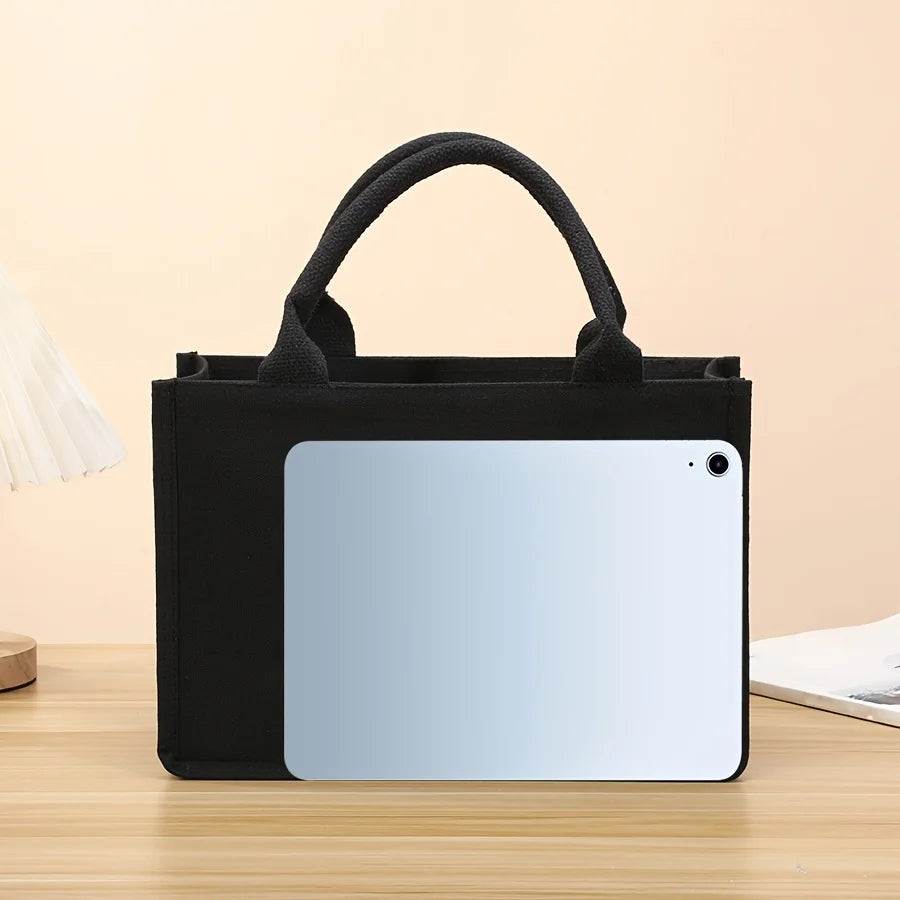 Leisure  handheld canvas tote bag