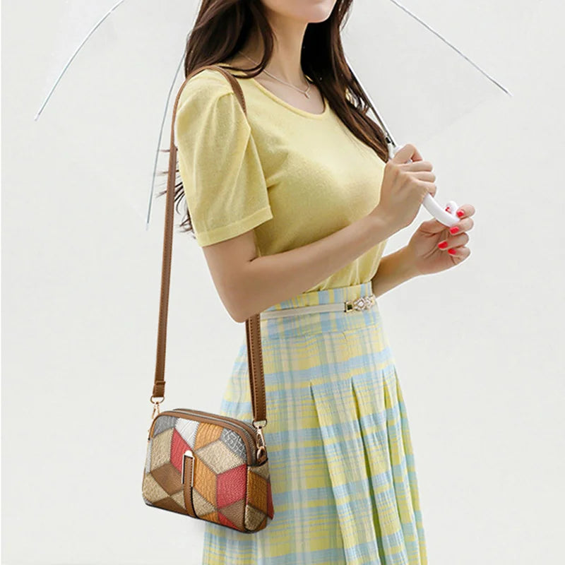 Shell Bag Patchwork Hobo