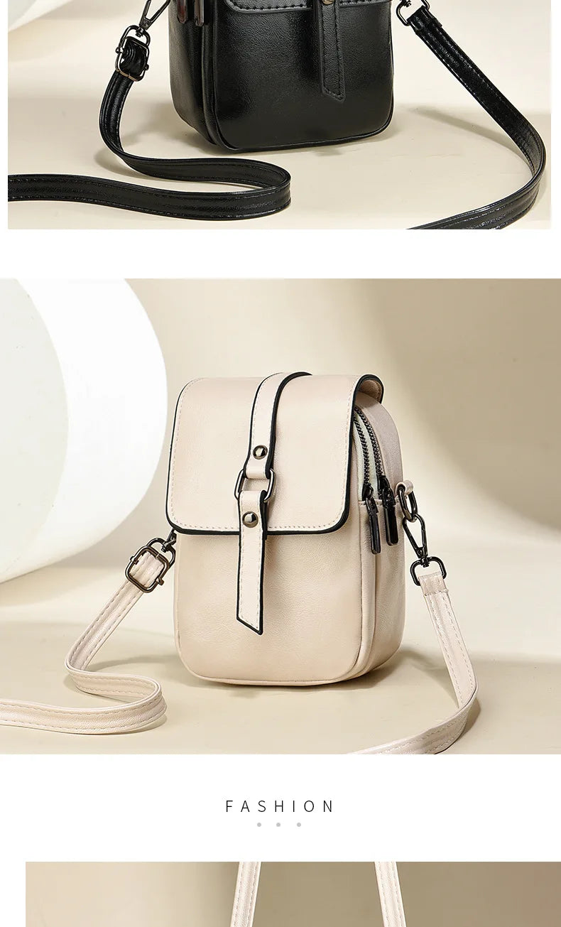 Flap Phone Bag High Quality Pu Leather Shoulder Bags for Women New Ladies  Crossbody Bag Luxury Brand Designer Handbags