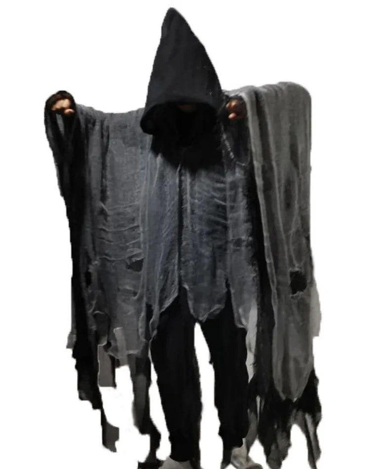 Halloween Hooded Cloak Cape Costume for Adults Witch Vampire