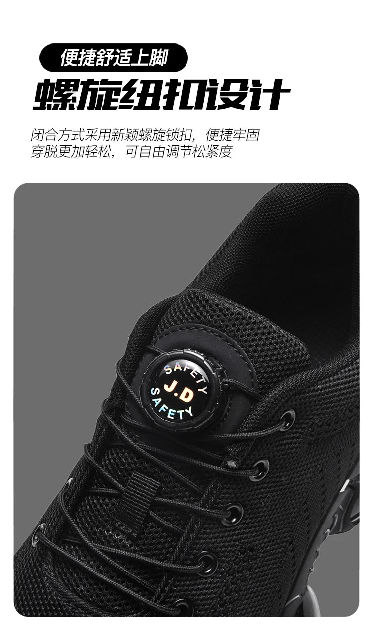 Men's Military Tactical Boots Army Boots Men Side Zipper Military Boots Men Anti-Slip Ankle Boots Work Safety Shoes Hiking Shoe