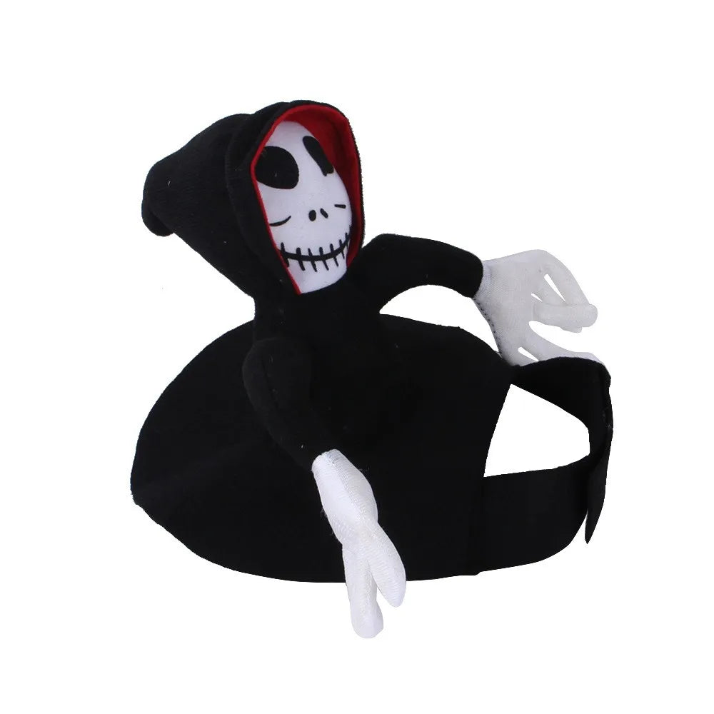 Halloween Pet Cosplay Costume Scary Doll Horseback Riding Outfit