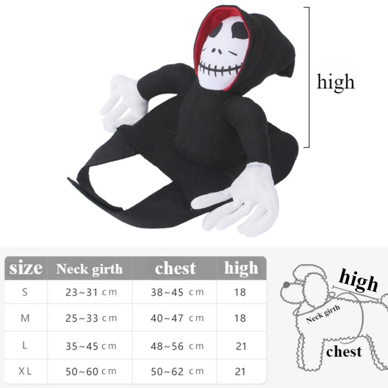 Halloween Pet Costume Pumpkin Black Cat