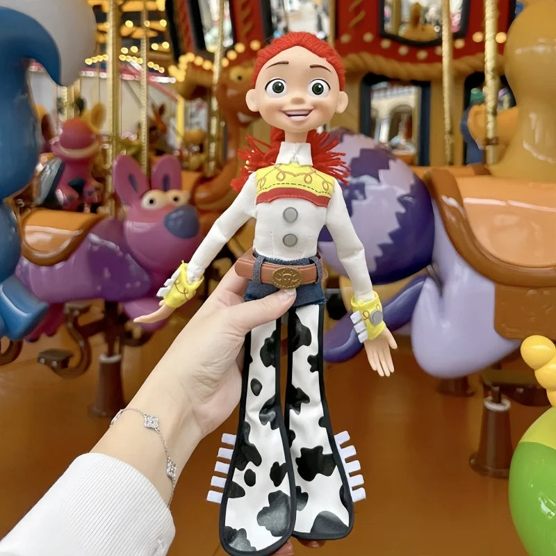 Disney Hot Movie Pixar Toy Story 5 40cm Woody Action Figures English Sound Character Doll Cloth Cowboy Birthday Xmas Gift