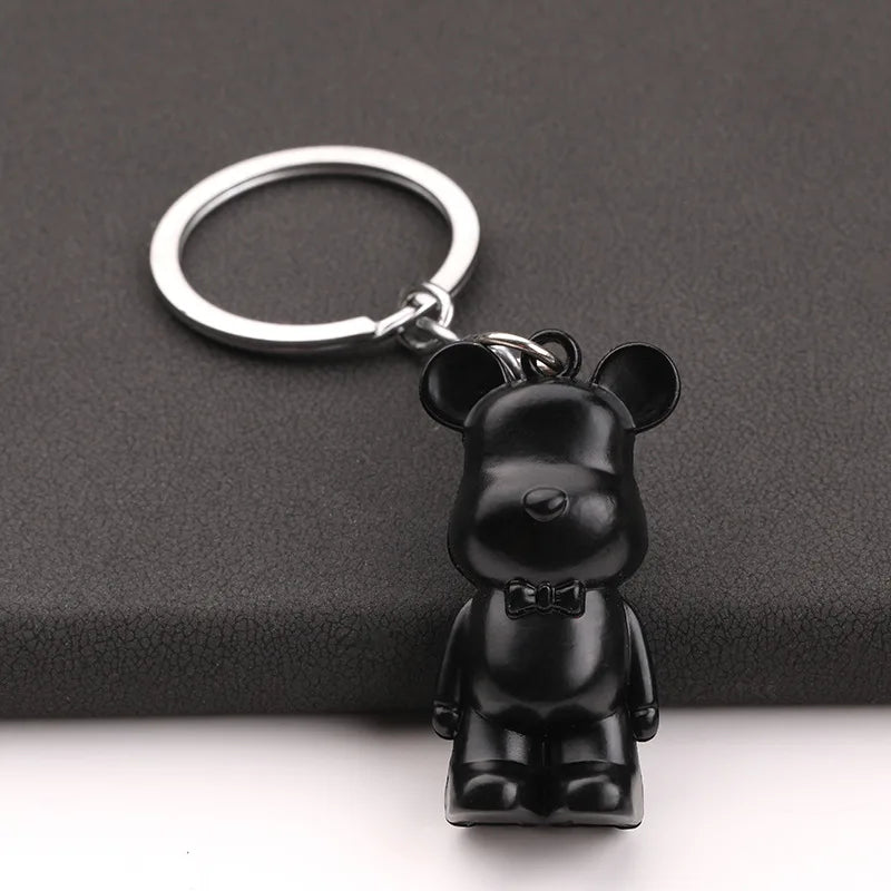 Zinc Alloy Bear Keychains