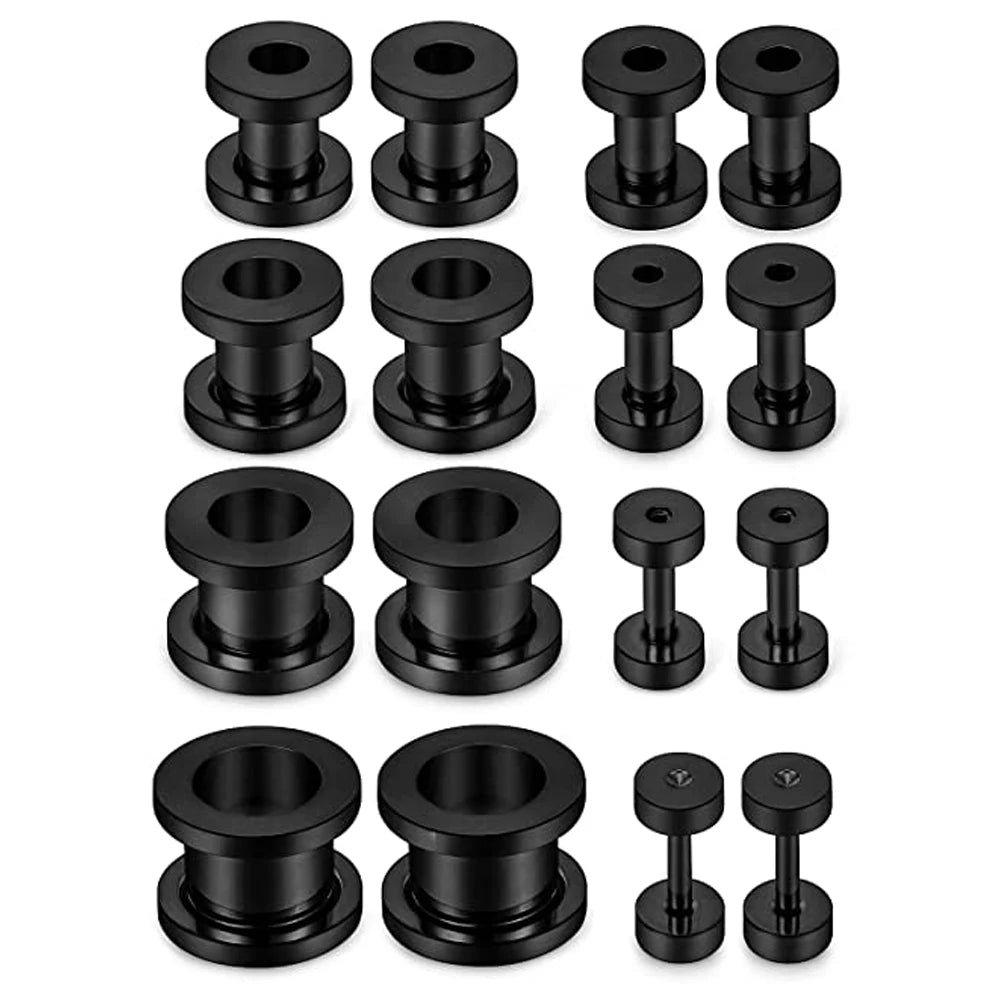Screw Fit Ear Gauges Surgical Steel Tunnel Expander