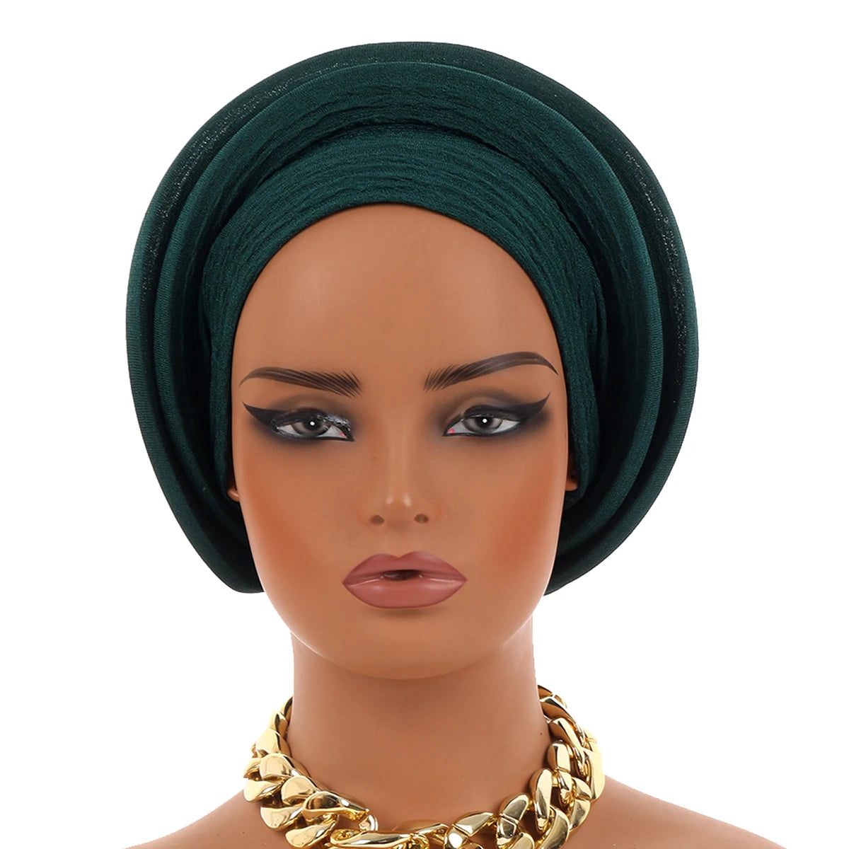 New Design Already Made African Headtie Turban Cap Lady Head Wraps Nigerian Wedding Auto Gele Party Headgear Headpiece Hat