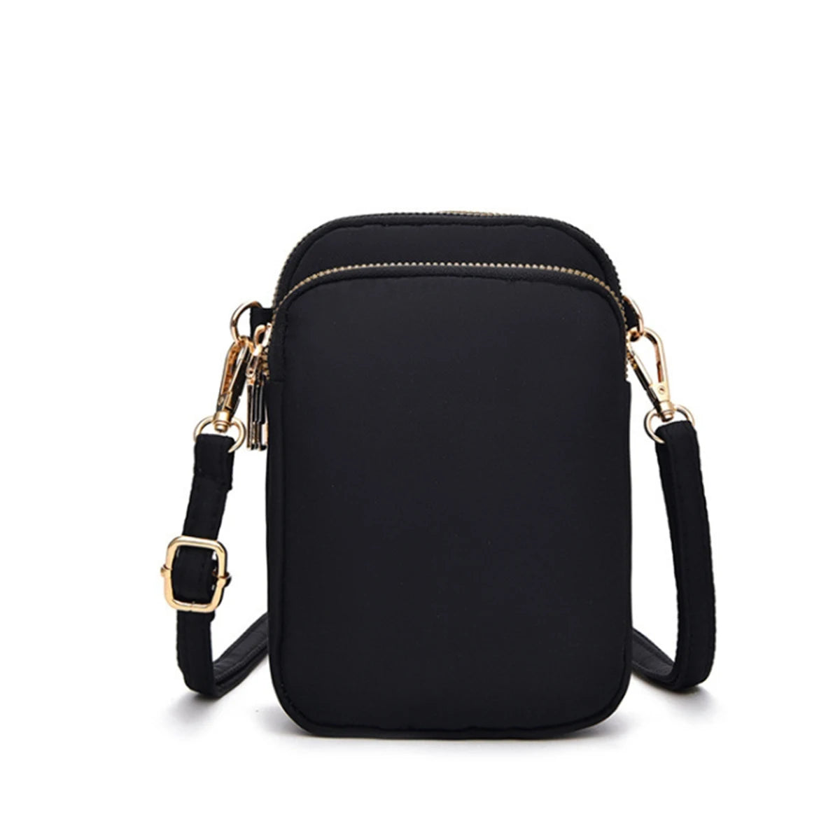 Light Luxury Mobile Phone Bag, Vertical Wallet, Lightweight, Large Capacity, 3-Layer Storage, Crossbody Single-Shoulder Bag