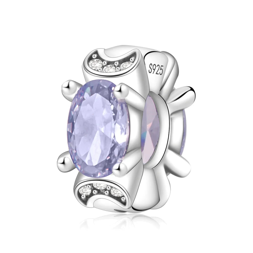 Purple Series 925 Sterling Silver Dreamy Lily Flower