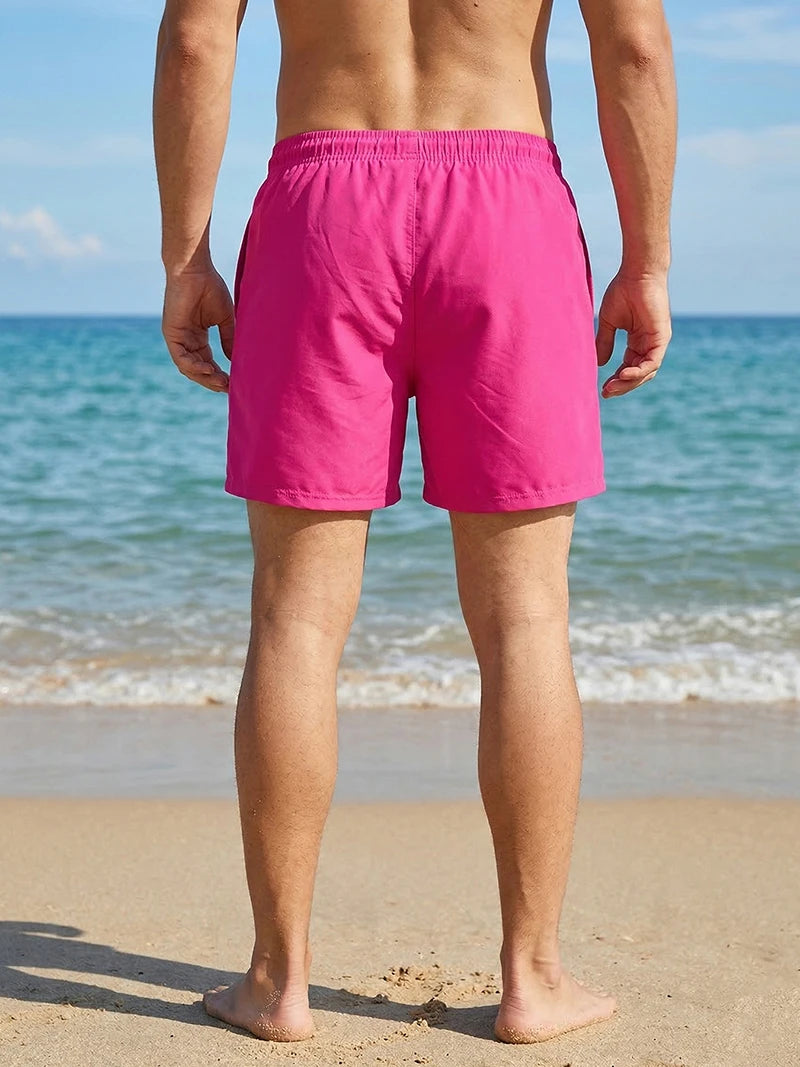 Mens Swim Trunks with Compression Liner Phone Pocket