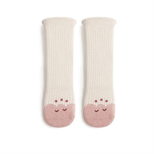 Lawadka Winter Toddler Baby Knee High Socks For Girls Boys Thick Warm Soft Newborn Long Sock Fashion Cartoon Stockings 0-5Years