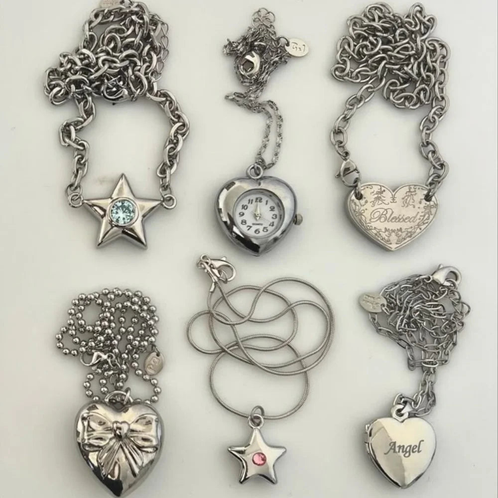 Star Pocket Adjustable Watch Clock Keychain Zinc Alloy