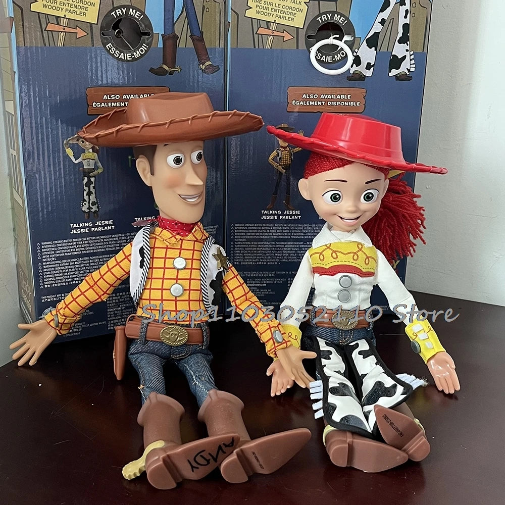 Toy Story 4 Talking Woody Jessie Action Figure Sing Soft Cute  Anime Figure Decoration Birthday Model Gift Toys
