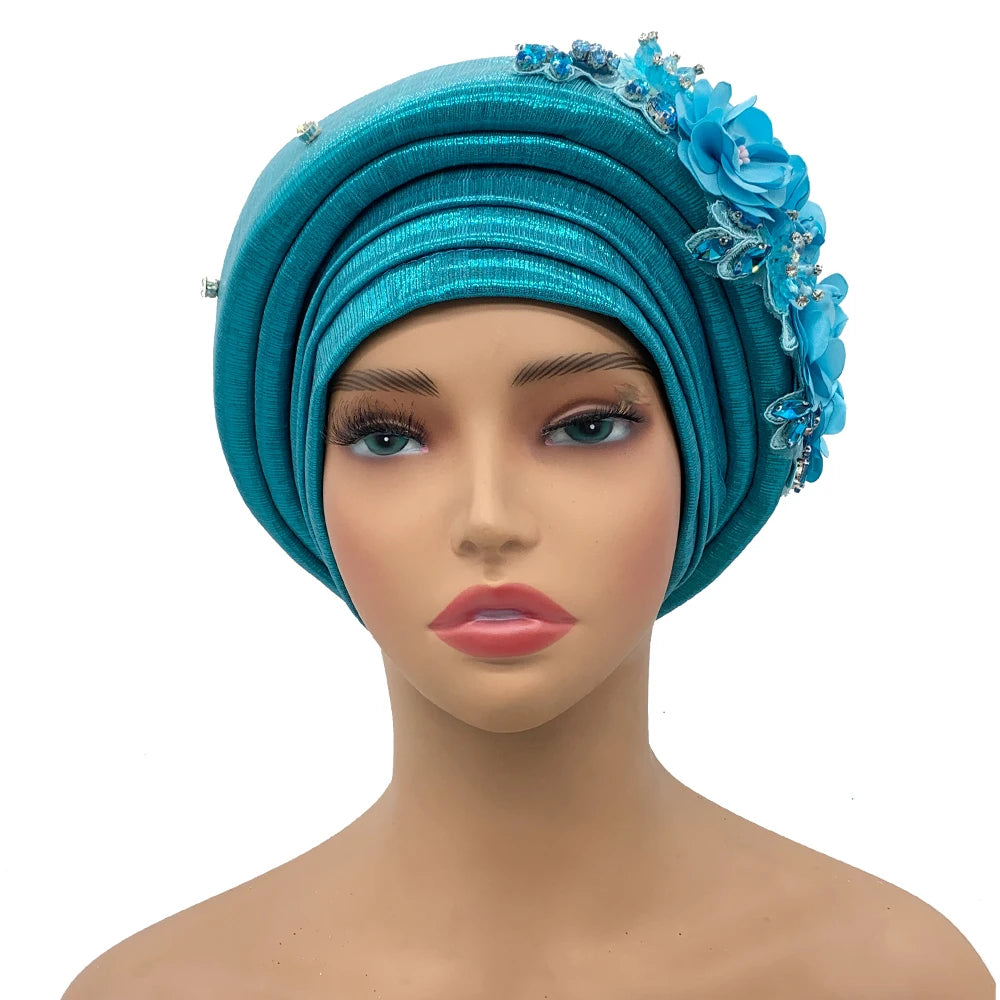 Exquisite Bouquet Turban Cap