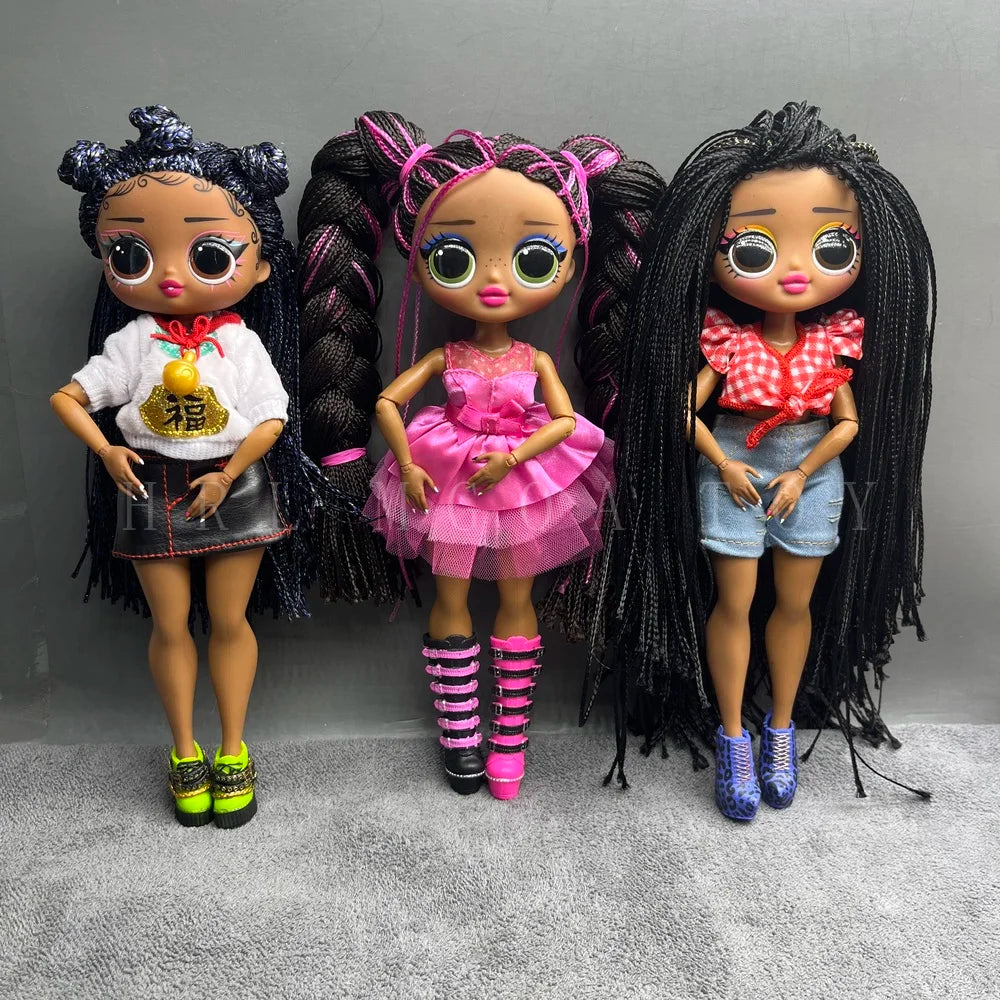 Original 24cm OMG Big Sister Fashion Dress up Girl Doll Set Including Clothes and Shoes Holiday Gift Toys