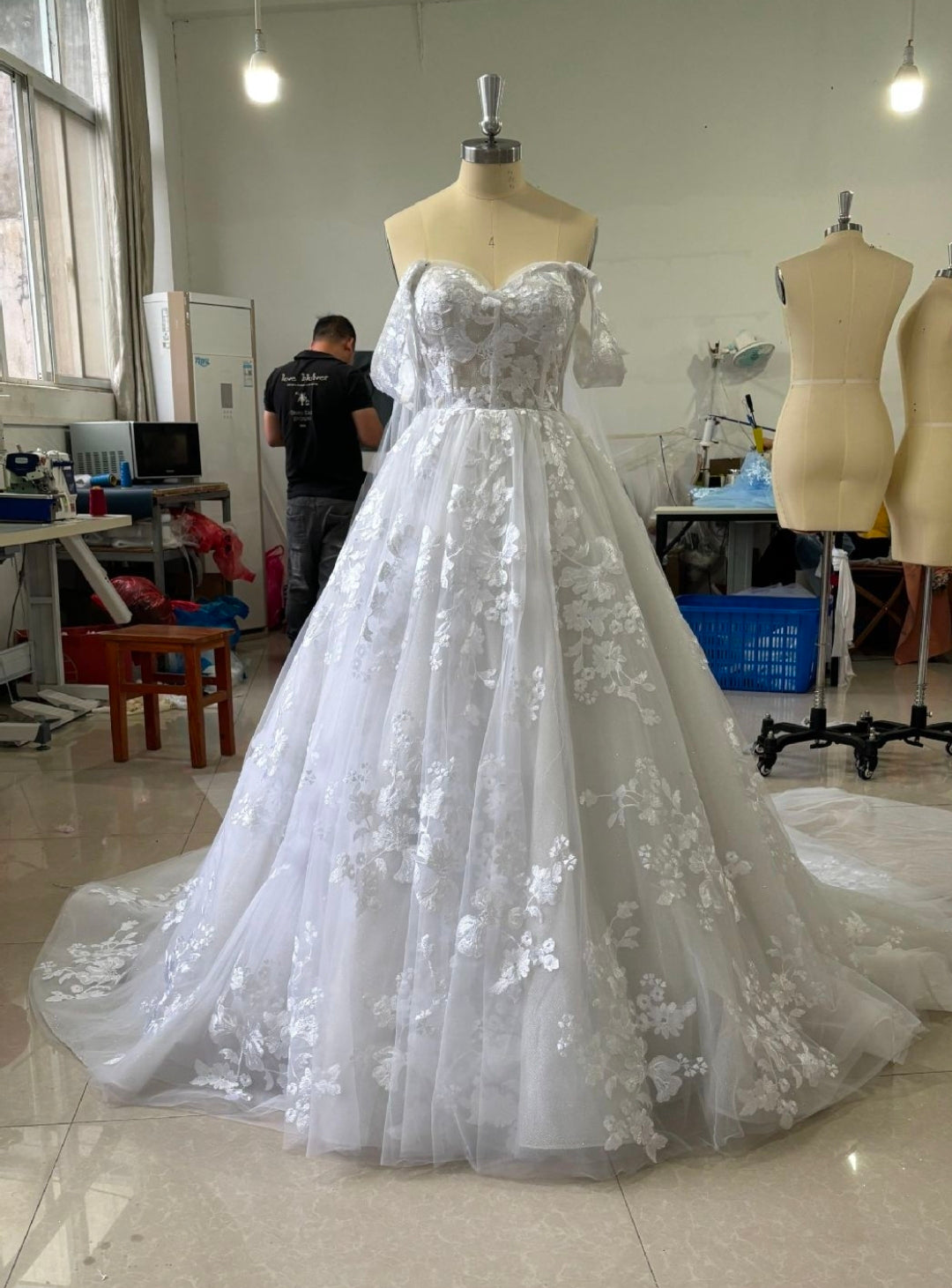 Wedding Dress Light French Trailing
