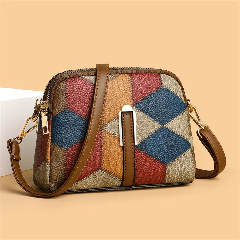 Shell Bag Patchwork Hobo