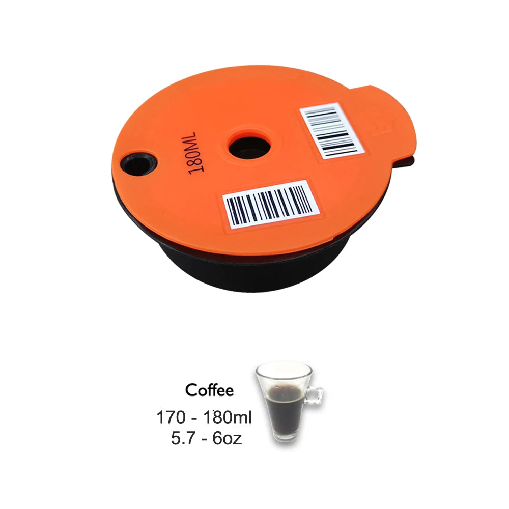 60ML / 180ML Reusable Coffee Capsule Pods for Tassimo Coffee Machine Refillable Filter