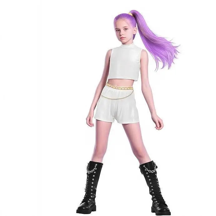 Zoey Rumi Mira Cosplay Costume kpop Women Girls Halloween Carnival Audlt Kids Child Party Role Playing Outfits