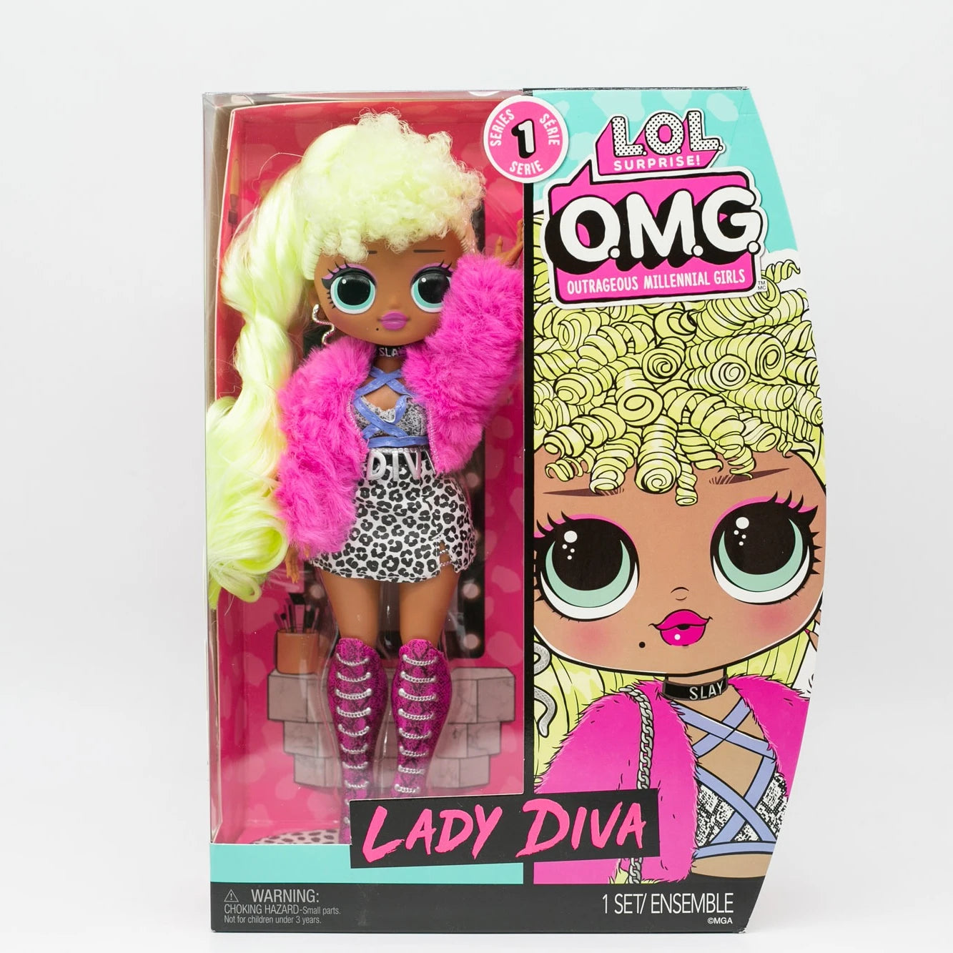 MGA LOL SURPRISE OMG Fashion Doll Long Hair Dress Up Big Sister LADY DIVA Exquisite Birthday Gift Box Set Fashion Figure