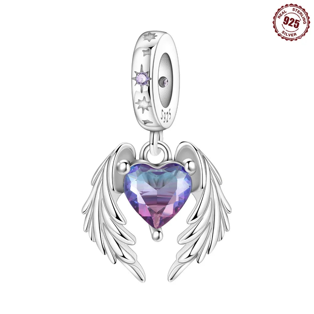 Purple Series 925 Sterling Silver Dreamy Lily Flower
