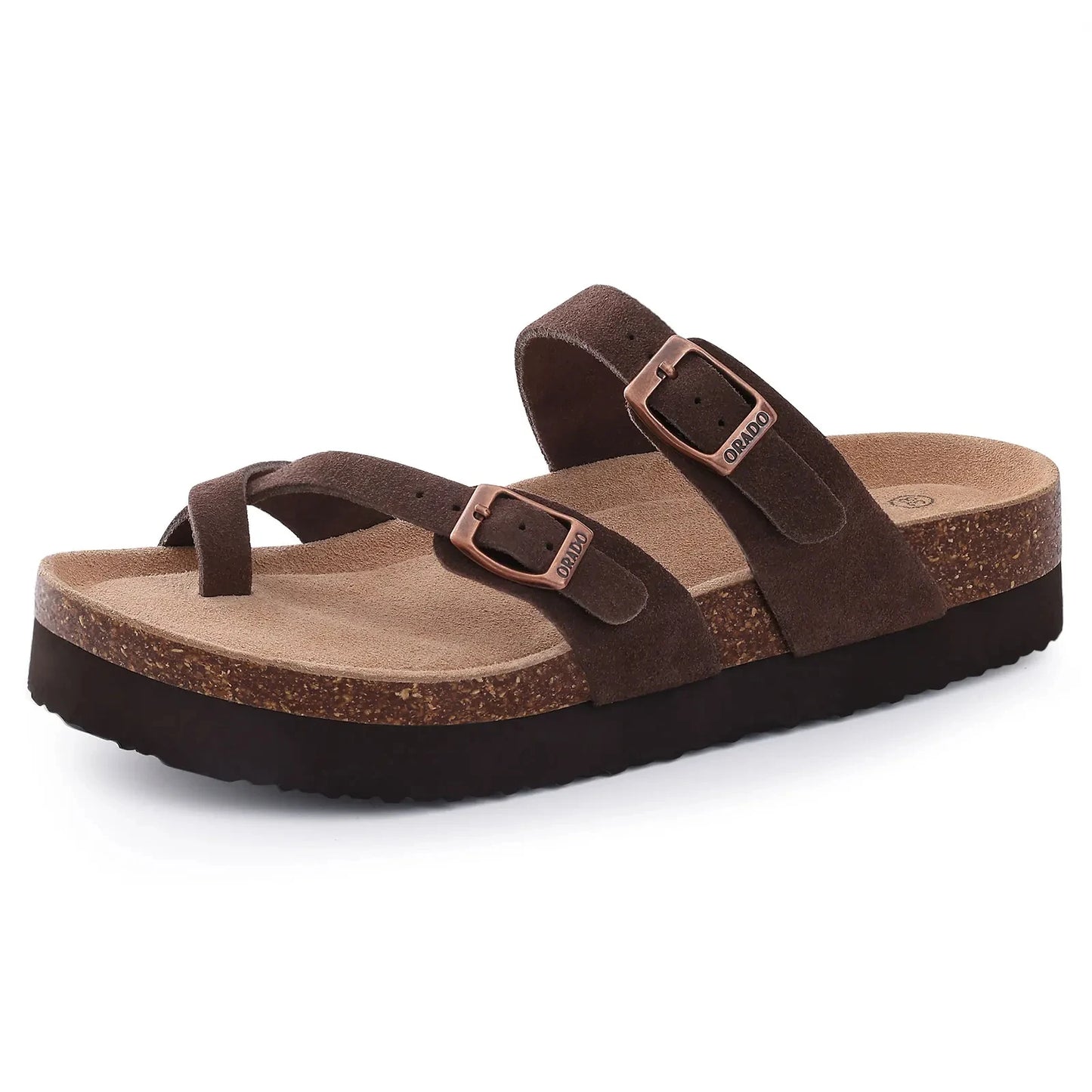 Cork Sandals For Women Men Fashion Soft Thick Sole Cork Slippers Summer Beach Sandals Home Open Toe Flat Sandals