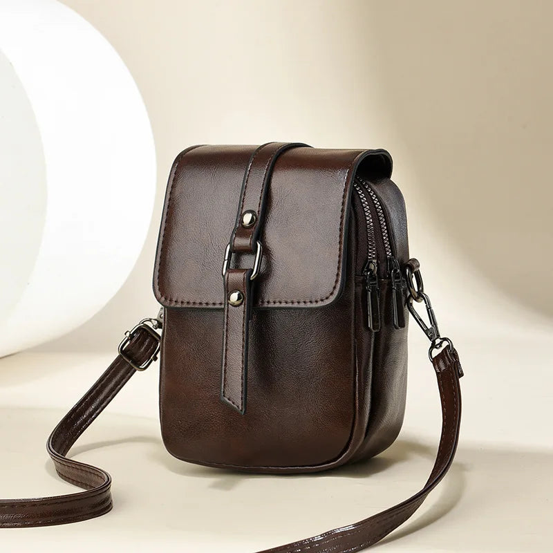 Flap Phone Bag High Quality Pu Leather Shoulder Bags for Women New Ladies  Crossbody Bag Luxury Brand Designer Handbags