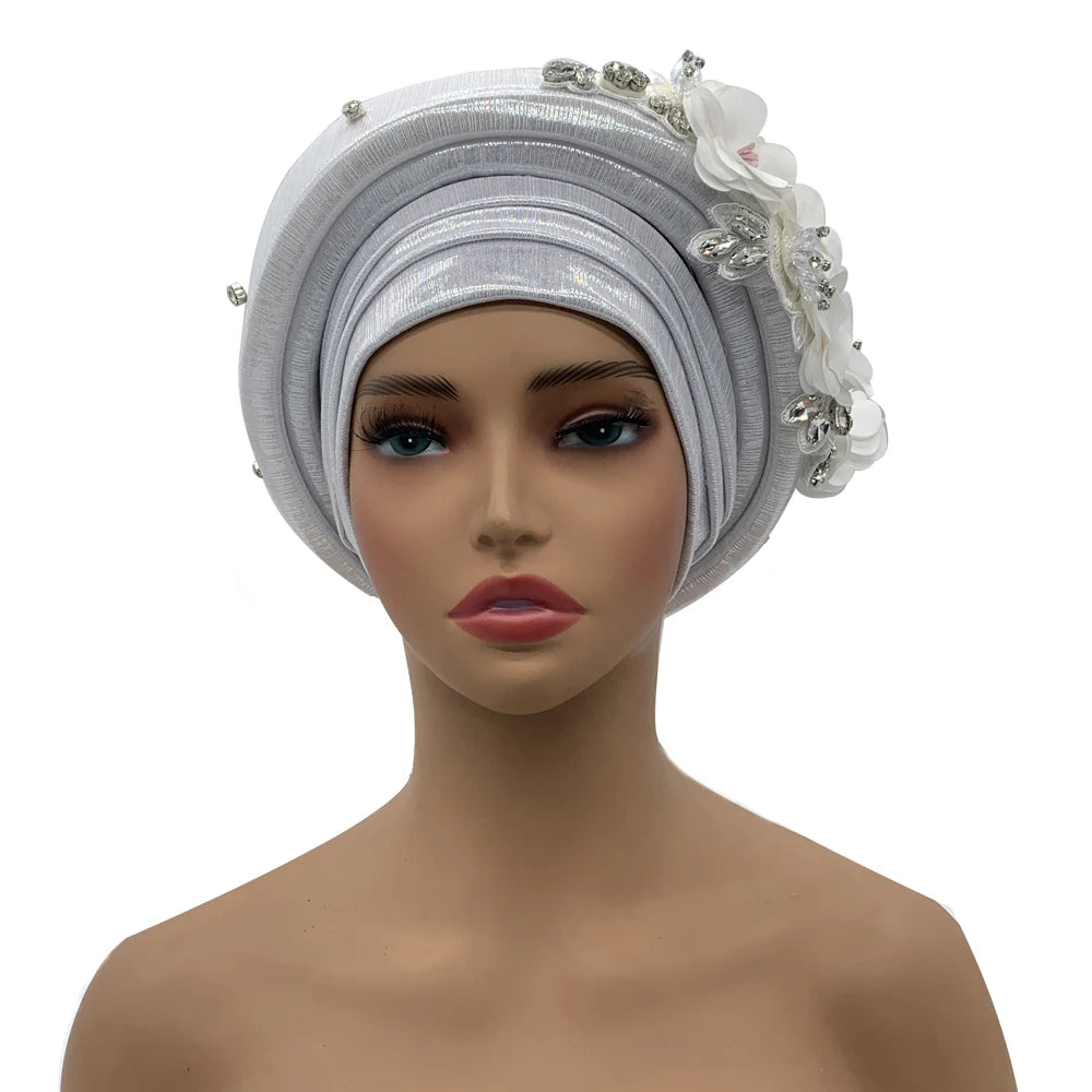 Exquisite Bouquet Turban Cap