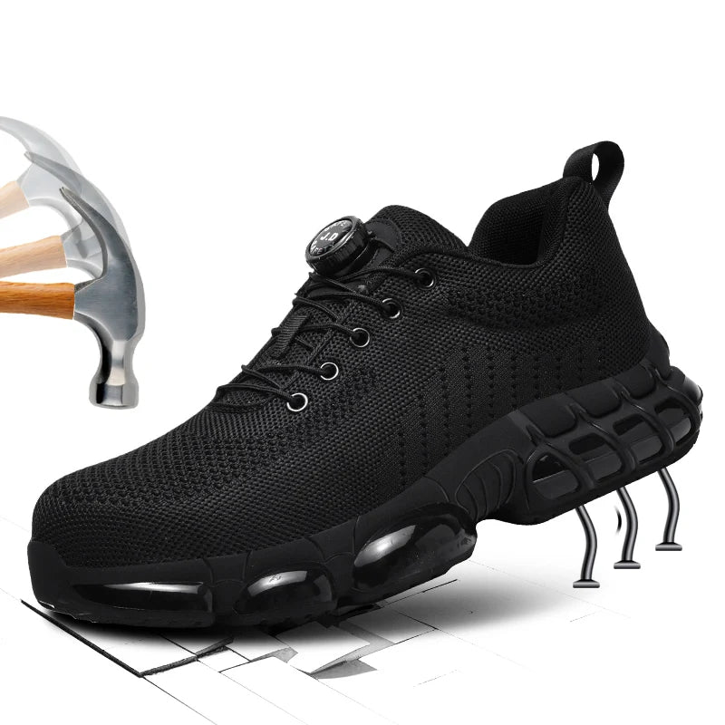 Men's Military Tactical Boots Army Boots Men Side Zipper Military Boots Men Anti-Slip Ankle Boots Work Safety Shoes Hiking Shoe