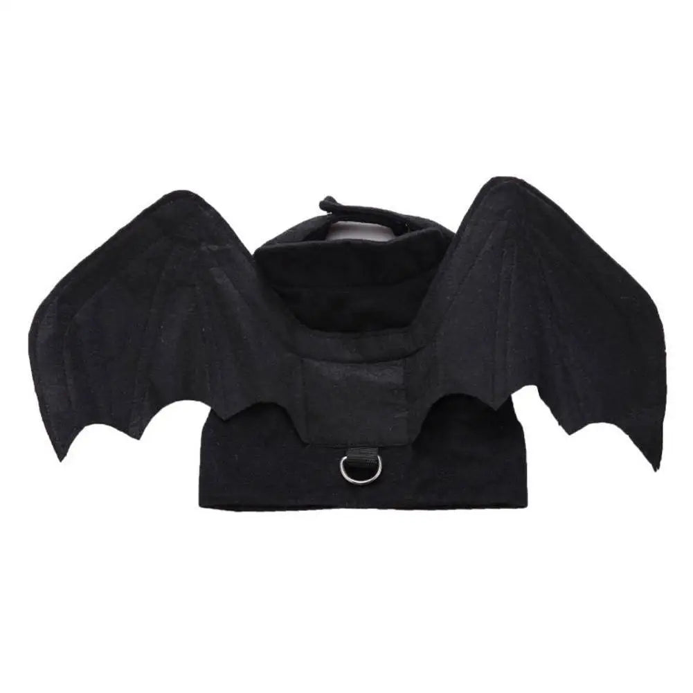 -Halloween Pet Costume - Cute Black Bat Wings Harness Costume For Cats And Dogs,
