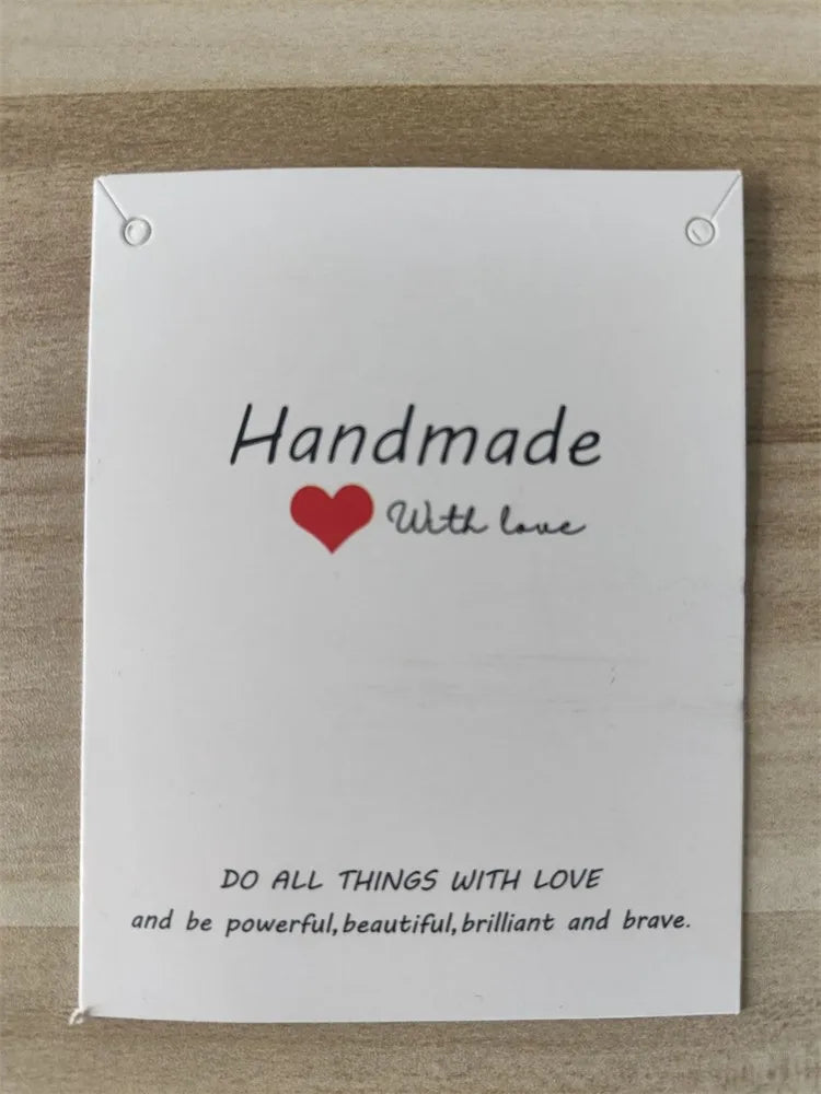 100Pcs/Lot Bracelets Necklaces Display Cards for Jewelry Boxed and Packaging Cardboard Hang Tag Card Friendship Cards 7x9cm