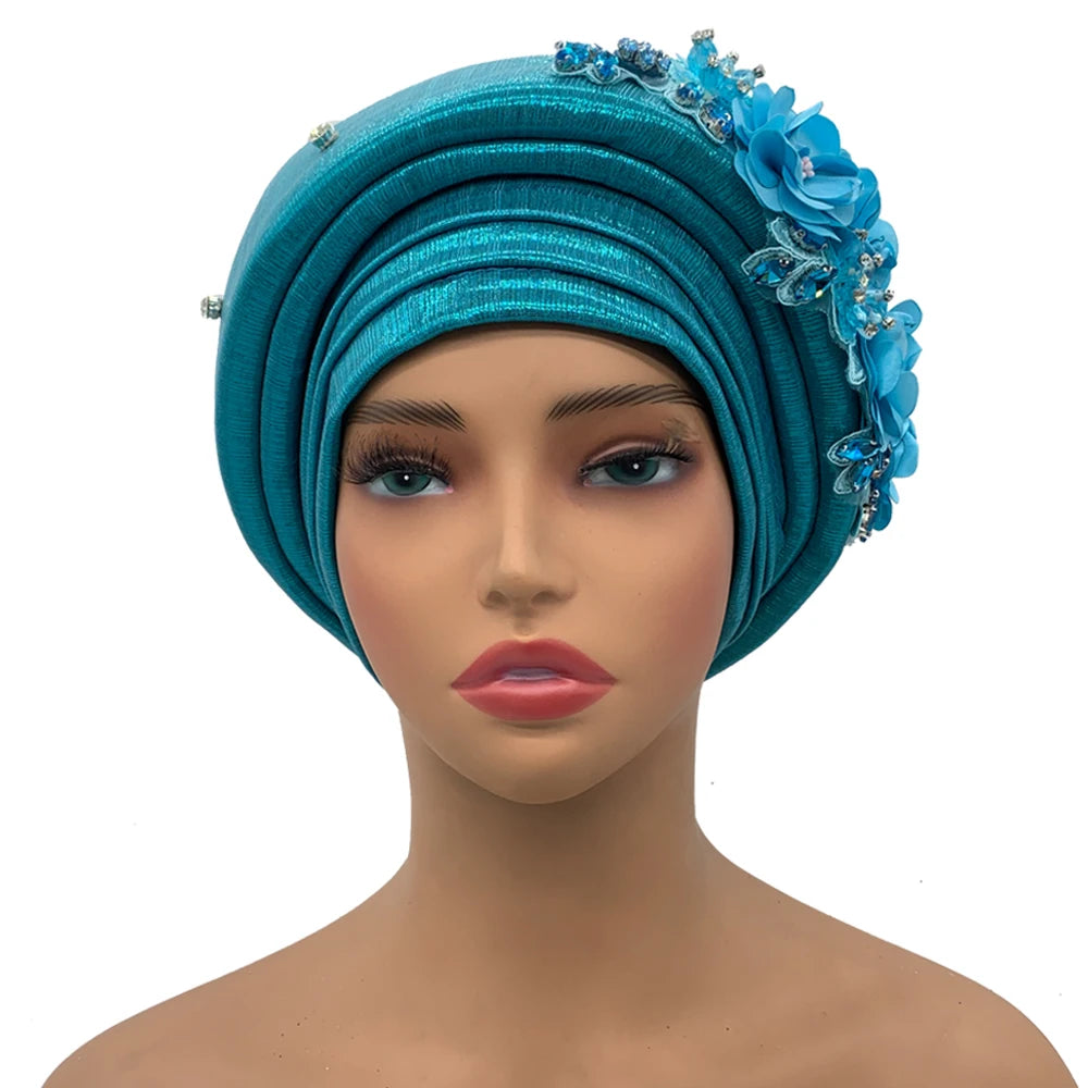 Exquisite Bouquet Turban Cap