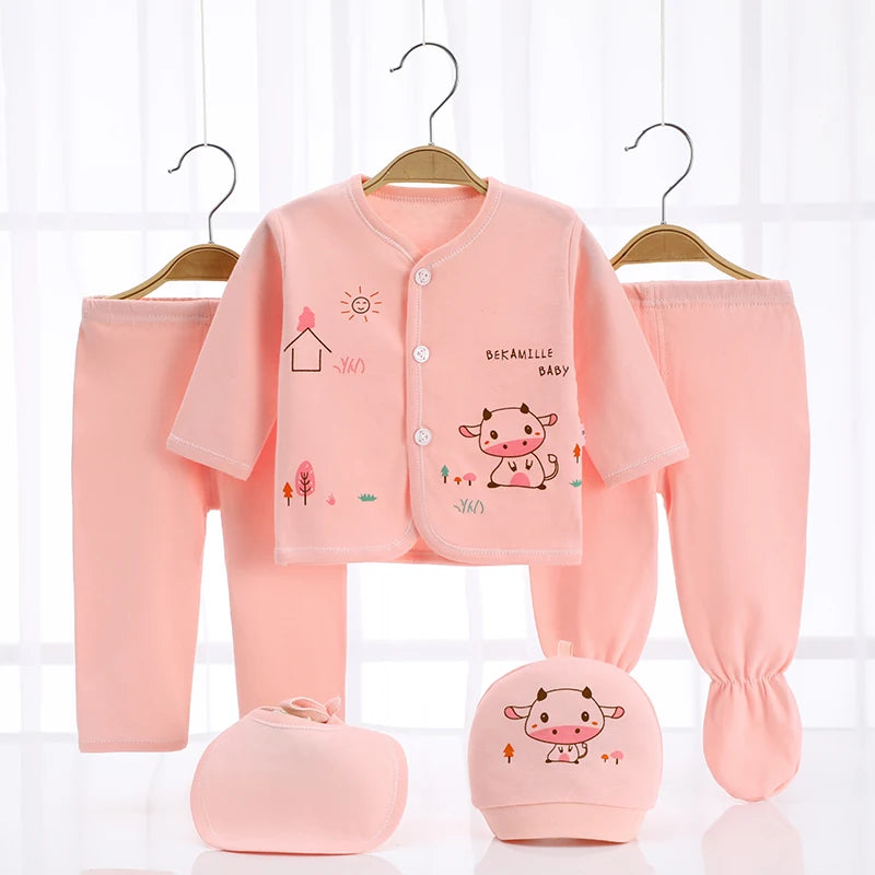 Newborn Baby Clothes Set ( 5pcs/set) Infant Girl Boy