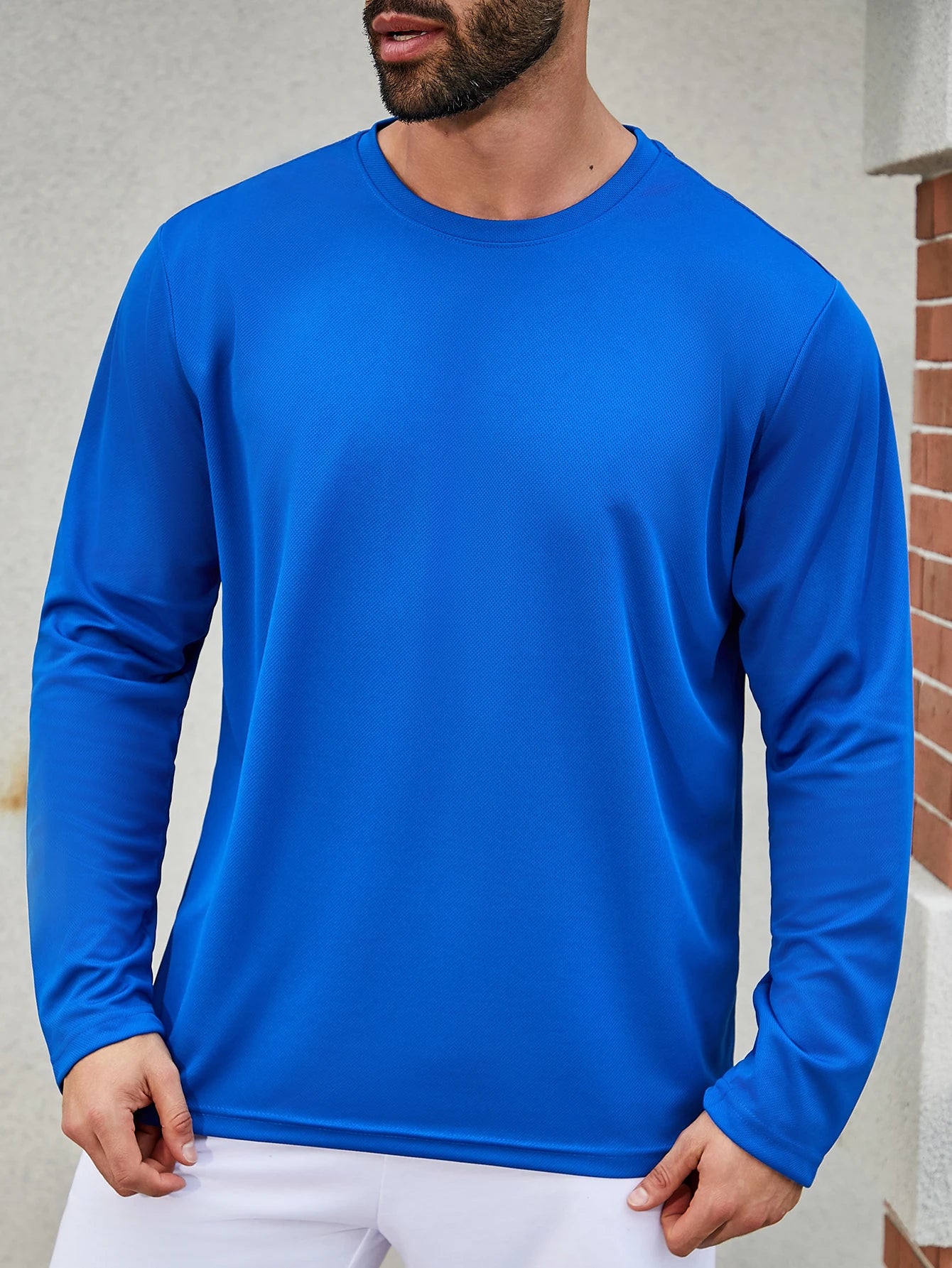 11 Colors Randomly Selected 6-Piece Men's Quick Drying Long-Sleeved T-Shirt Moisture Wicking Casual and Breathable