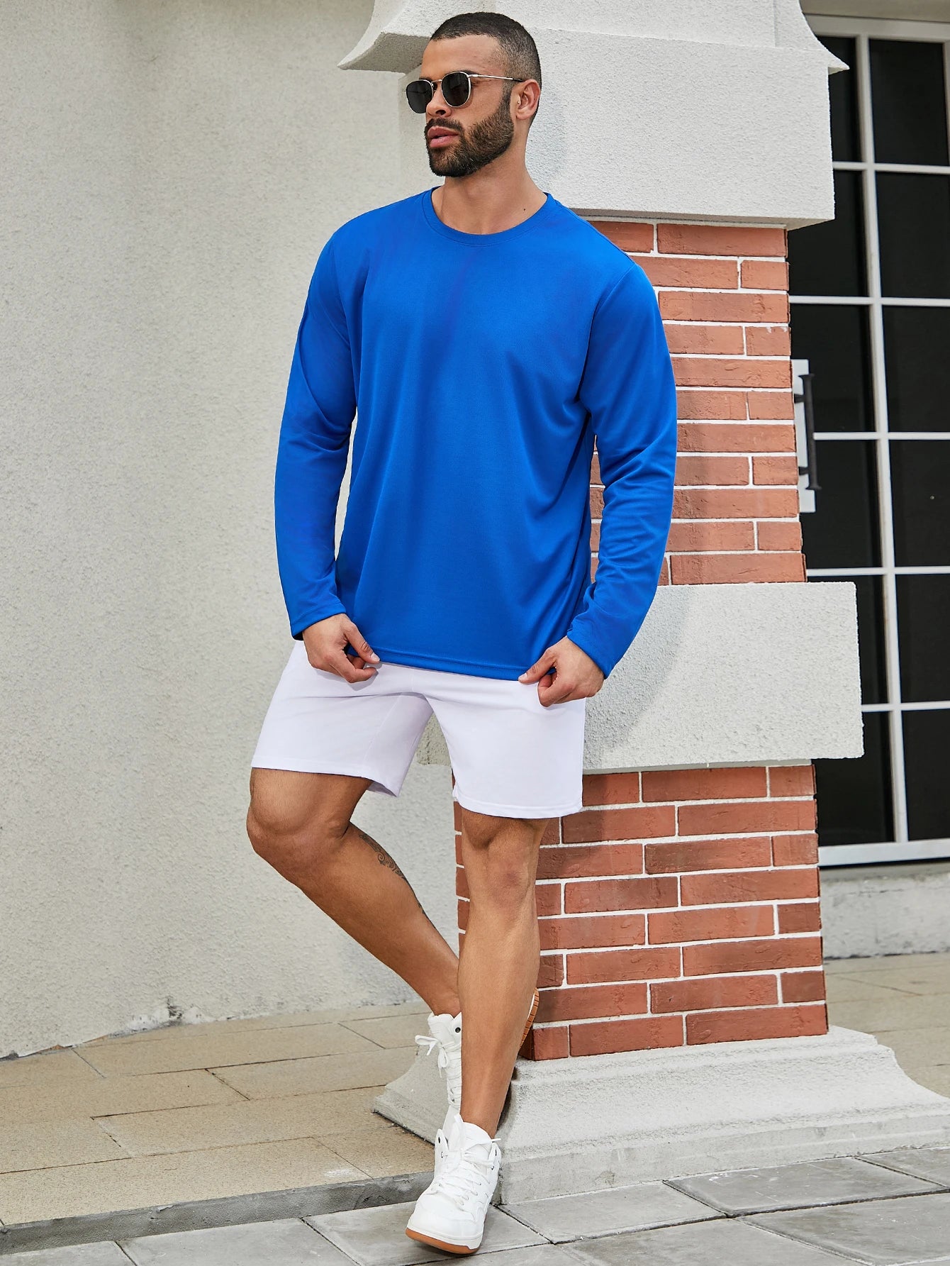 11 Colors Randomly Selected 6-Piece Men's Quick Drying Long-Sleeved T-Shirt Moisture Wicking Casual and Breathable
