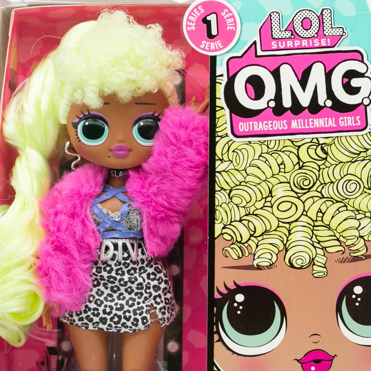 MGA LOL SURPRISE OMG Fashion Doll Long Hair Dress Up Big Sister LADY DIVA Exquisite Birthday Gift Box Set Fashion Figure
