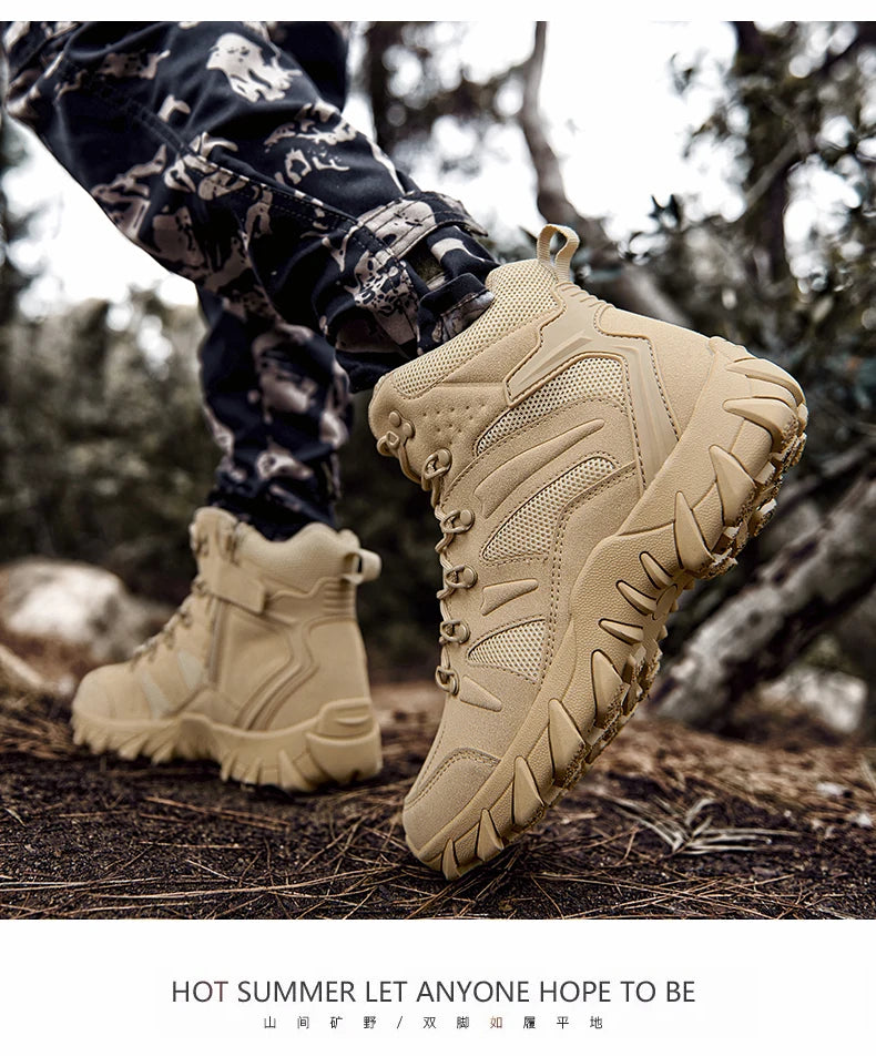 Men's Casual Shoesthick Bottom Lace-up Workwear  Shoes Men for Work Outdoor Men's Shoe High Quality Autumn Winter Hiking Boots