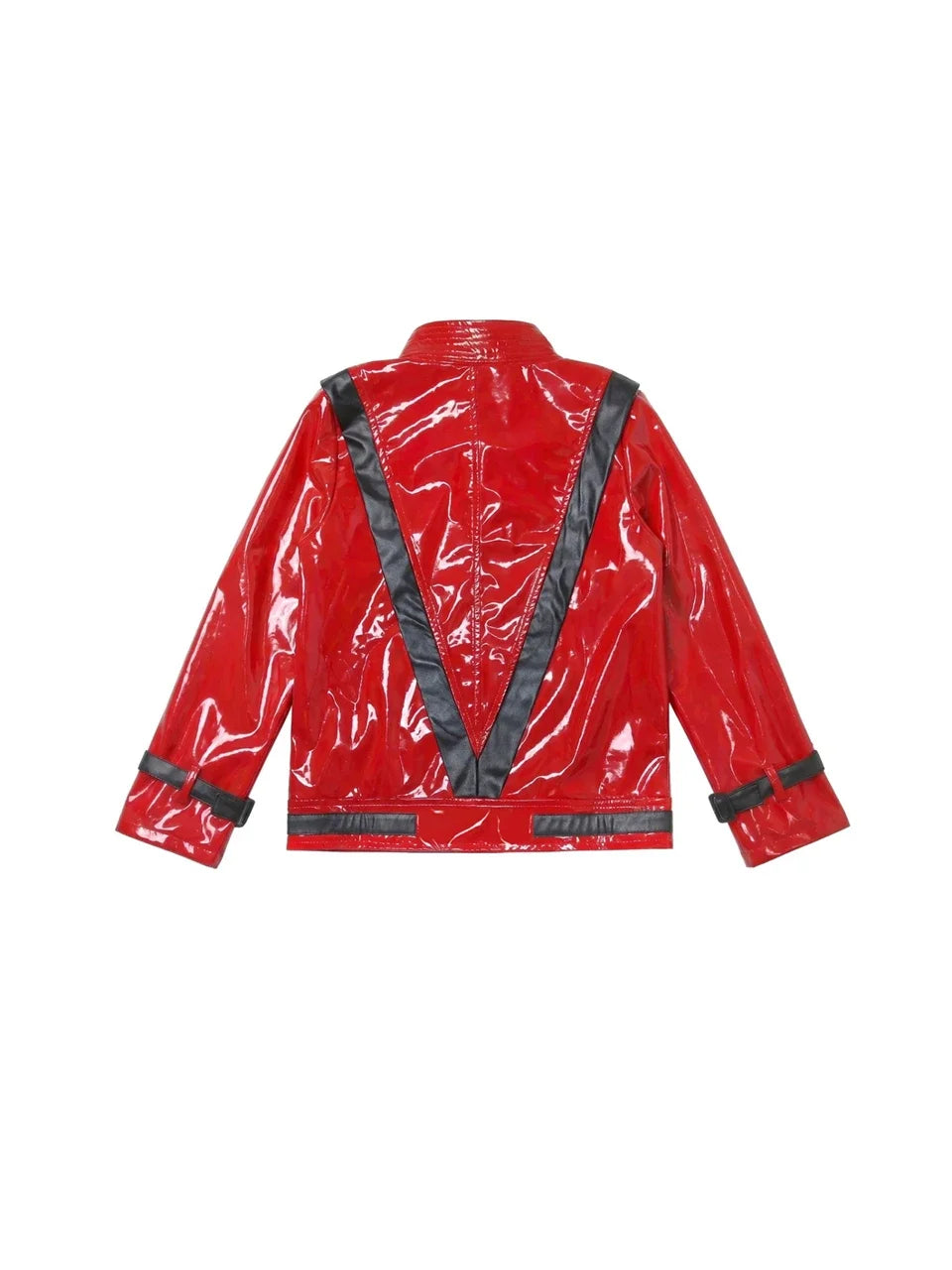 Michael Red Leather Jacket Pant Set