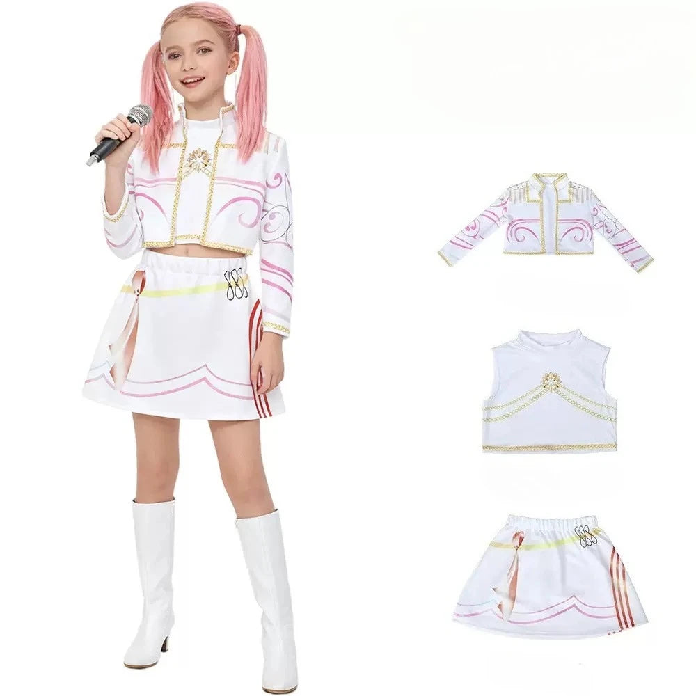 Zoey Rumi Mira Cosplay Costume kpop Women Girls Halloween Carnival Audlt Kids Child Party Role Playing Outfits
