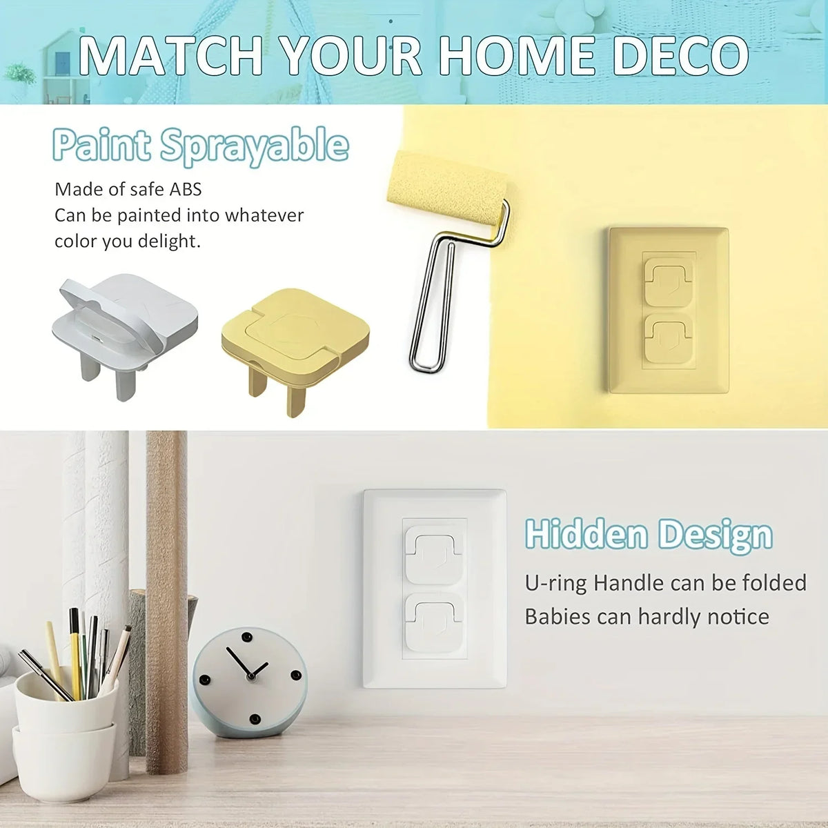 10pcs Outlet Covers Baby Proofing Safety