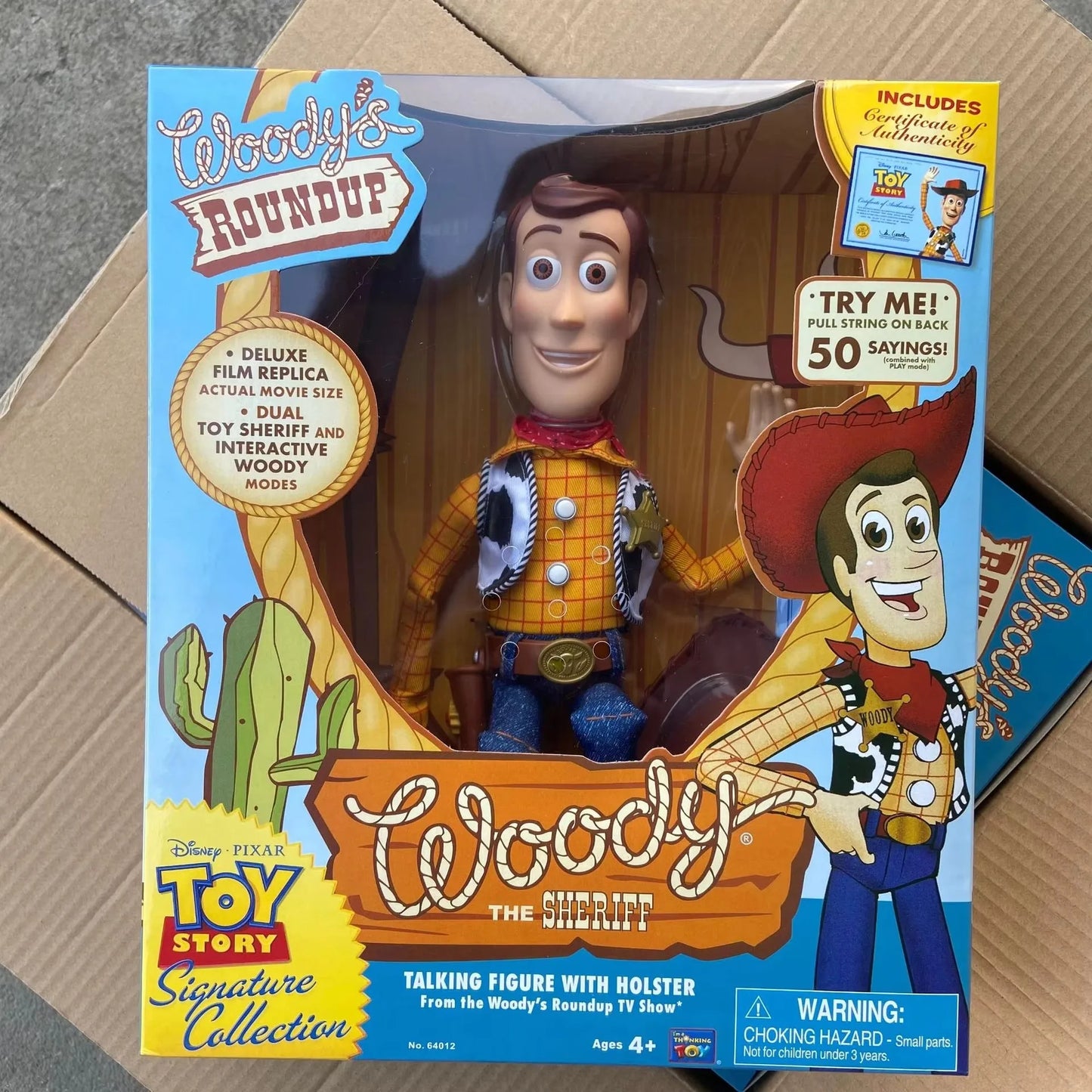 In Stock Disney Pixar Toy Story Woody Action Figures English Movie Sound Character Doll Cloth Cowboy Birthday Gift For Children
