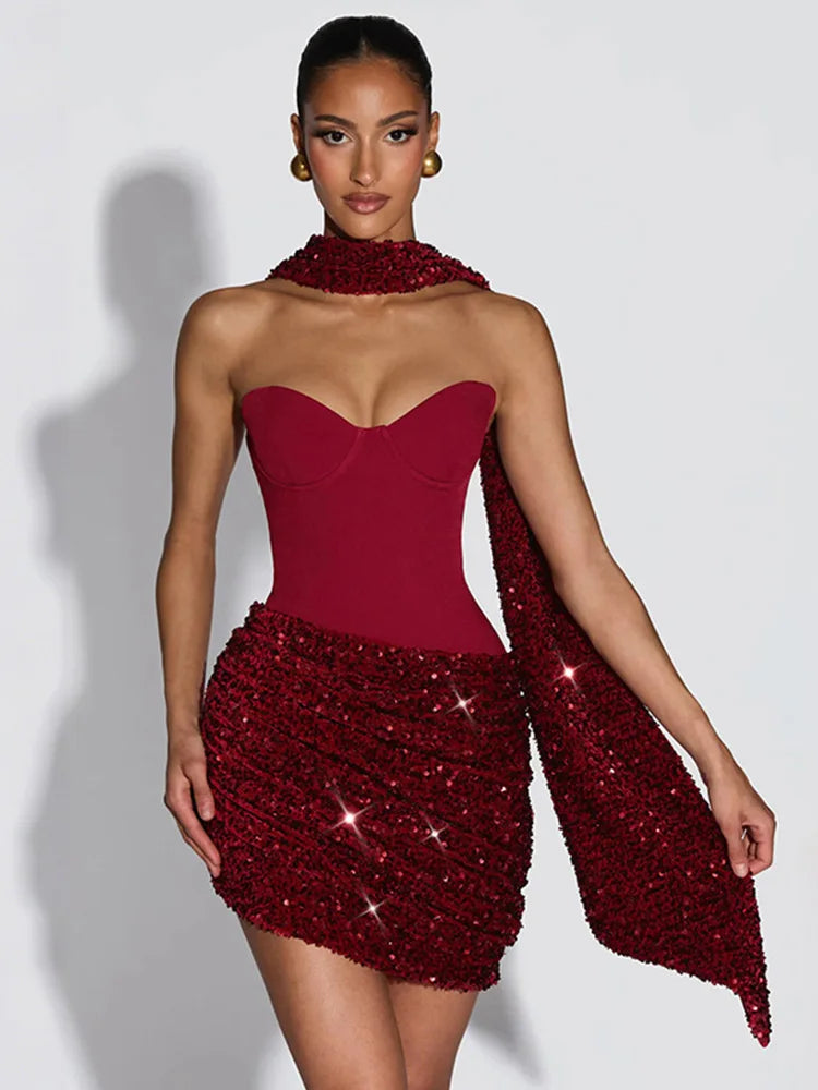 Solid Color Mini Dress