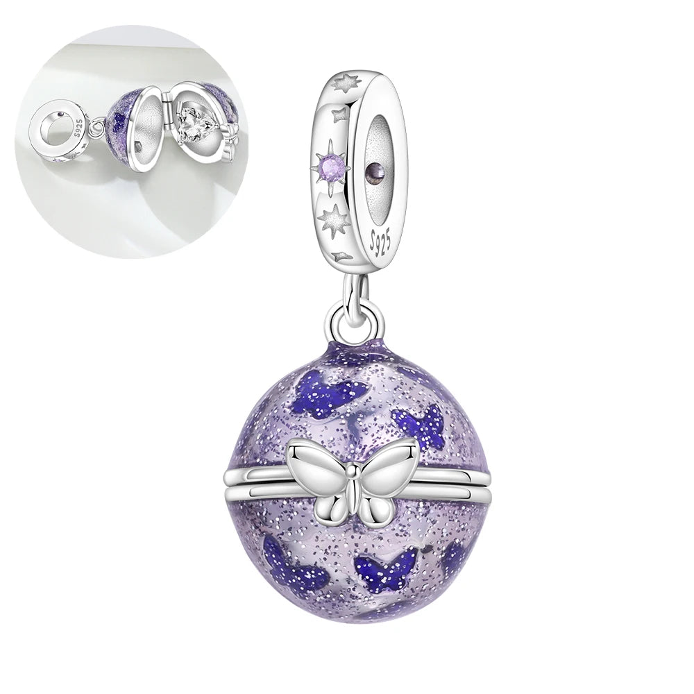 Purple Series 925 Sterling Silver Dreamy Lily Flower