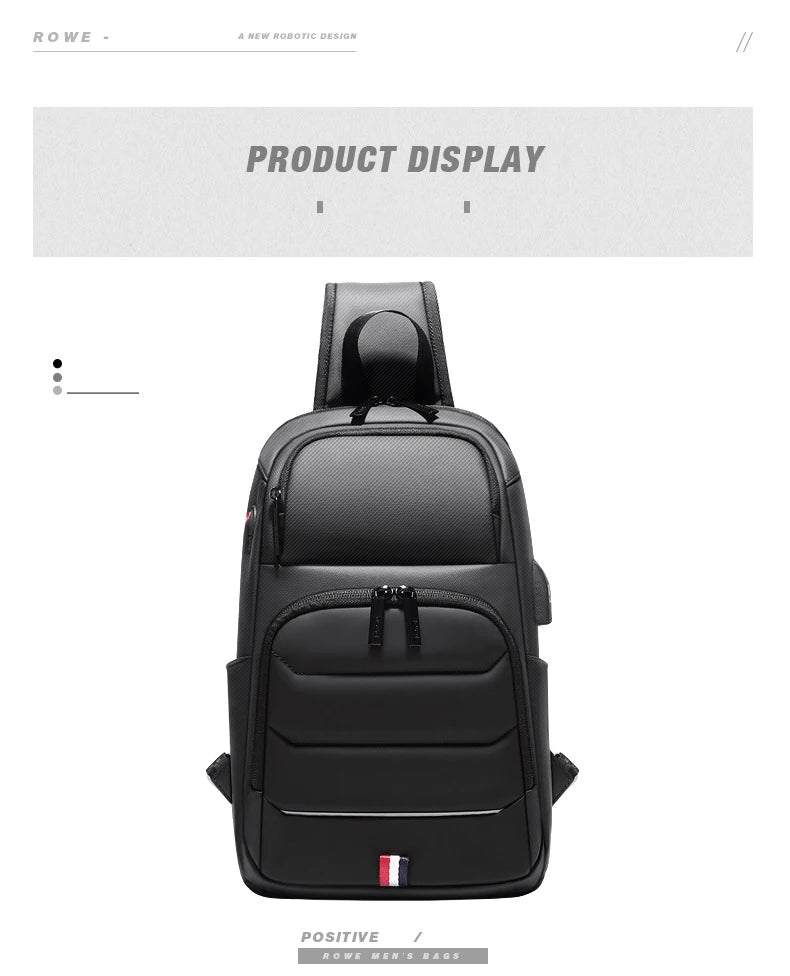 Designer Crossbody Bags for Fashion Shoulder Bags USB Charging Messenger Sling Bag Chest Bag Oxford Single Shoulder Strap Pack