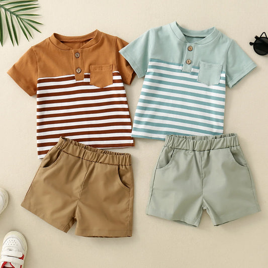 2PCS  Short Sleeve