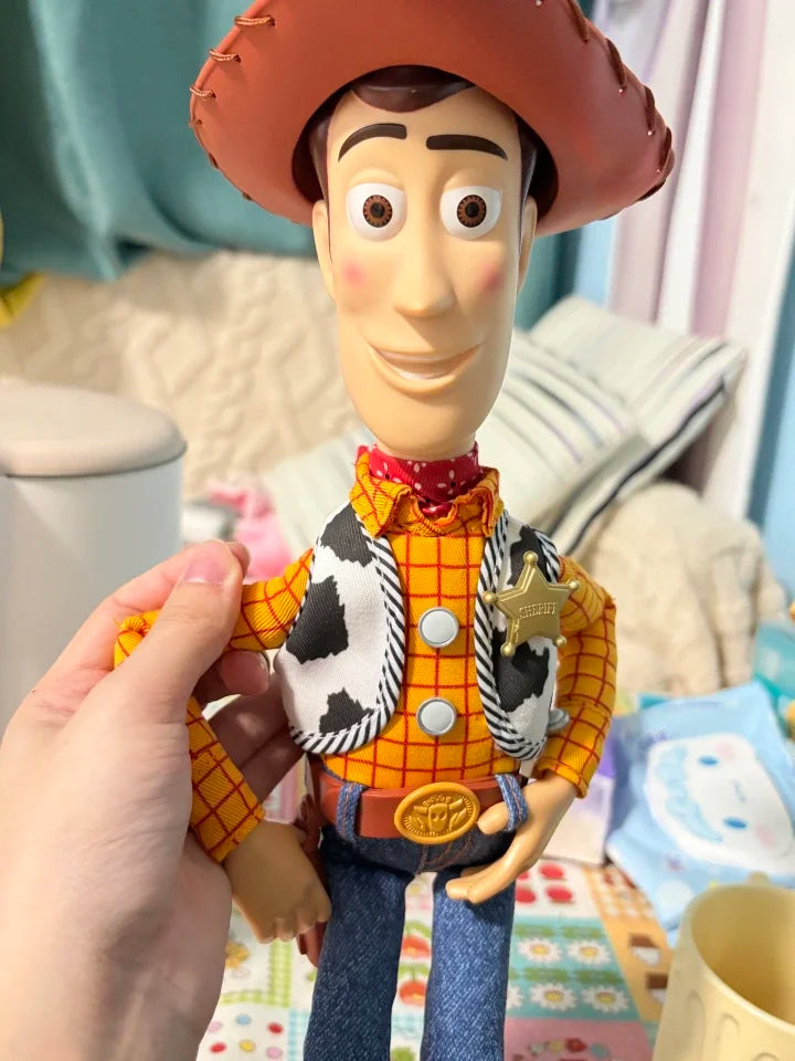 Cartoon Sound-Making Toy Disney Pixar Toy Story Buzz Lightyear Jessie Woody Talking Doll Collected Birthday Gift Toy For Fans