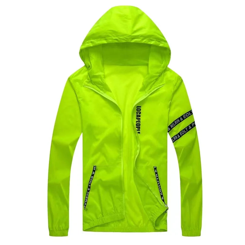 UV Sun Protection Big Size Hooded Windbreaker Jacket