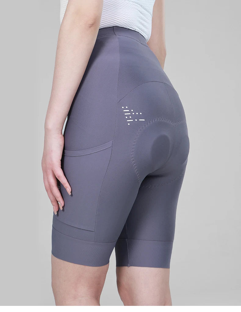 INBIKE Cycling Shorts Women's Summer New High-waist Pocket Bicycle Road MTB Outdoor Cycling Breathable Shock-absorbing Bib Short