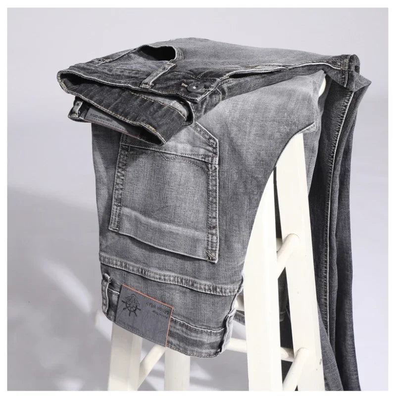 Cotton Stretch Jeans  Thin Denim